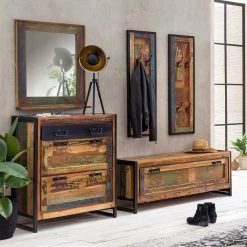 Dielenmöbel Im Shabby Chic Set - Ensley (fünfteilig)