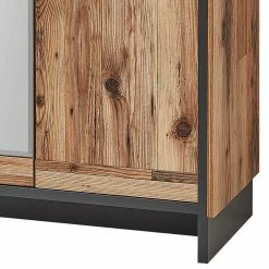 Flur Schränke Garderobe & Bank & Spiegel - Olegana (fünfteilig) -wohnen shop flur schraenke garderobe bank spiegel in holzoptik antik grau olegana 05