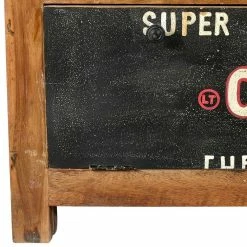 Flureinrichtung Aus Recyclingholz - Creek (vierteilig) -wohnen shop flureinrichtung aus recyclingholz mit schriftzuegen vintage style creek 04