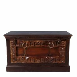 Flureinrichtung Im Kolonialstil - Solapura (fünfteilig) -wohnen shop flureinrichtung im kolonialstil aus teak recyclingholz mit antik finish solapura 05