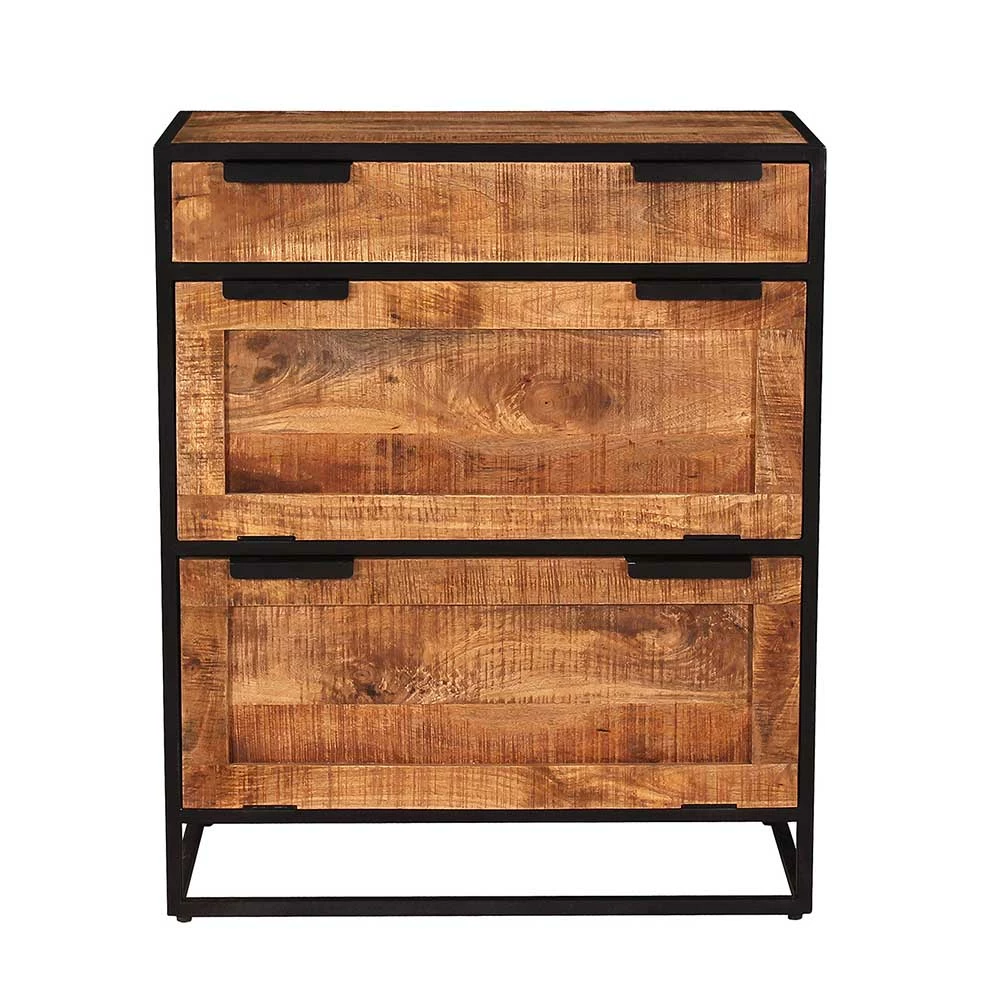 Flurmöbel Kombi Aus Holz & Metall - Evradon (fünfteilig) 4 Flurmöbel Kombi Aus Holz & Metall - Evradon (fünfteilig) – Bild 2