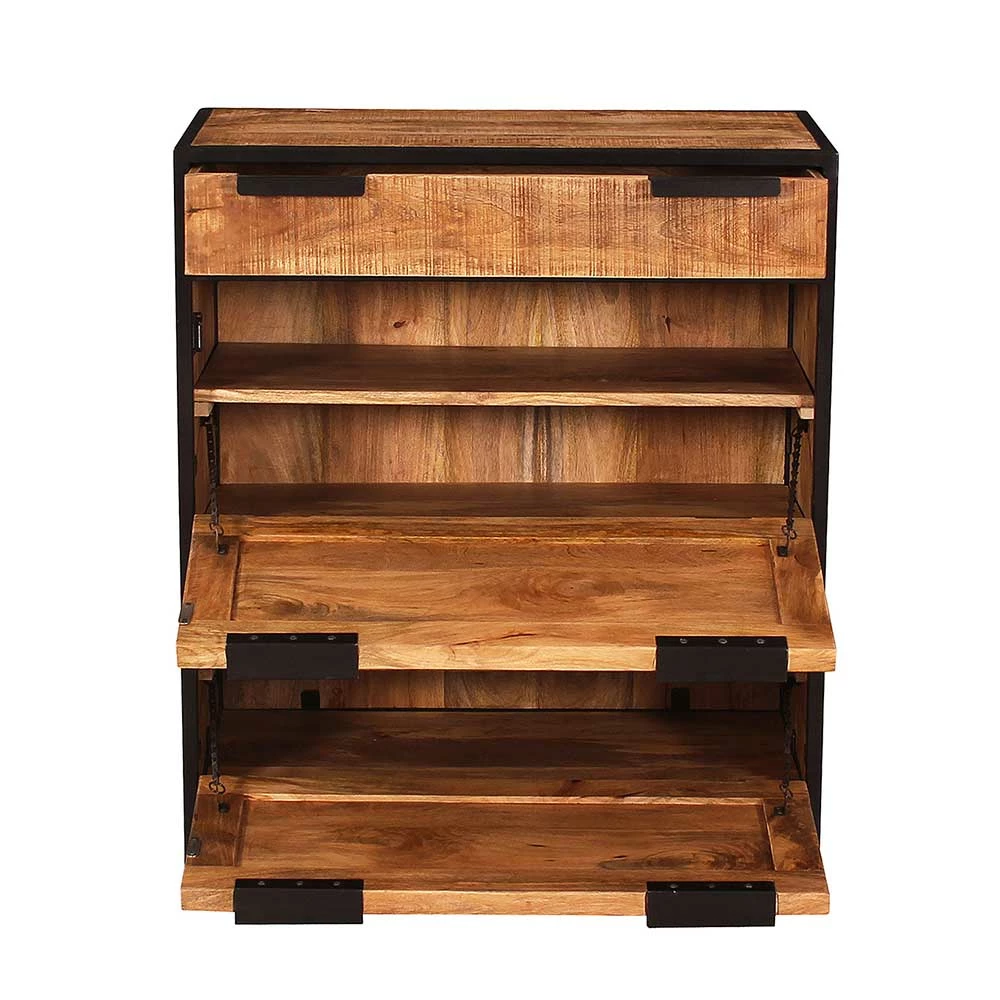 Flurmöbel Kombi Aus Holz & Metall - Evradon (fünfteilig) 7 Flurmöbel Kombi Aus Holz & Metall - Evradon (fünfteilig) – Bild 5