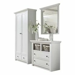 Flurmöbel Set Chelles In Landhausstil (dreiteilig) -wohnen shop flurmoebel set in landhausstil in weiss chelles f