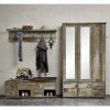 Garderoben Set Im Shabby Chic - Curacon (dreiteilig) 2 Garderoben Set Im Shabby Chic - Curacon (dreiteilig) -wohnen shop garderoben set im shabby chic mit viel stauraum curacon 01