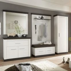 Garderobenmöbel Set Yneseca Im Landhausstil (fünfteilig)