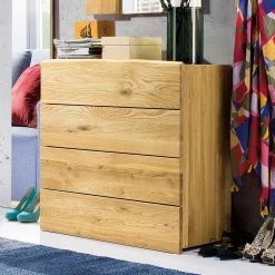 Holz Garderoben Set Aus Eiche - Avidora (vierteilig) -wohnen shop holz garderoben set aus eiche geoelt im landhaus stil avidora 02