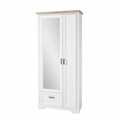 Landhaus Dielen Set Zweifarbig - Nurelcas (dreiteilig) -wohnen shop landhaus dielen set zweifarbig in weiss eichefarben nurelcas 04