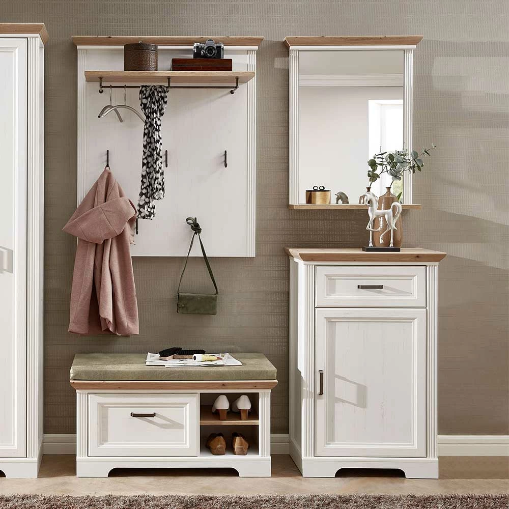 Landhaus Flurmöbel Kombi - Nurelcas (vierteilig) 3 Landhaus Flurmöbel Kombi - Nurelcas (vierteilig)