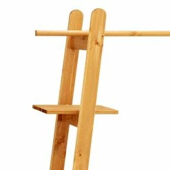 Massivholz Garderobe Stehend Mit Ablagen - Bienno -wohnen shop massivholz garderobe stehend mit ablagen und kleiderstange 118x168x40 bienno 02