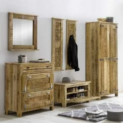 Set Design Flur Möbel Massiv - Suennas (sechsteilig)