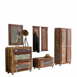 Set Dielen Möbel Im Shabby Chic - Clarendon (sechsteilig) -wohnen shop set dielen moebel im shabby chic aus recyclingholz clarendon f