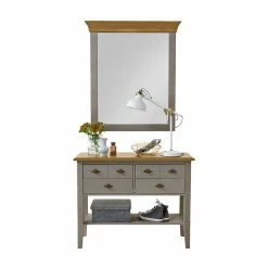 Spiegel Mit Kommode Cempino In Grau (zweiteilig)