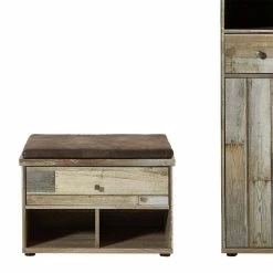 Tolle Flurmöbel Im Shabby Chic - Curacon (vierteilig) -wohnen shop tolle flurmoebel im shabby chic in mehrfarbig grau curacon 04