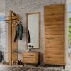 Tolle Garderobenmöbel Aus Wildeiche - Mulcian (vierteilig) -wohnen shop tolle garderobenmoebel aus wildeiche eisen 147x200x38 mulcian 01