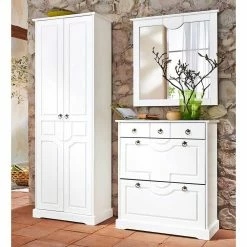 Weiße Flurmöbel Im Landhausstil - Vesrav (dreiteilig)